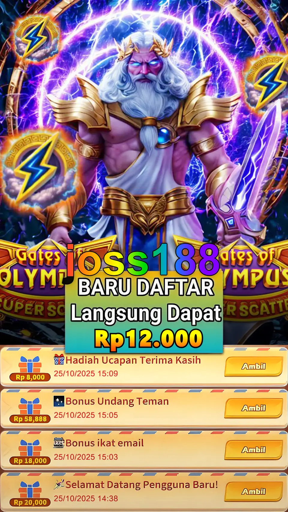 joss188 Masuk